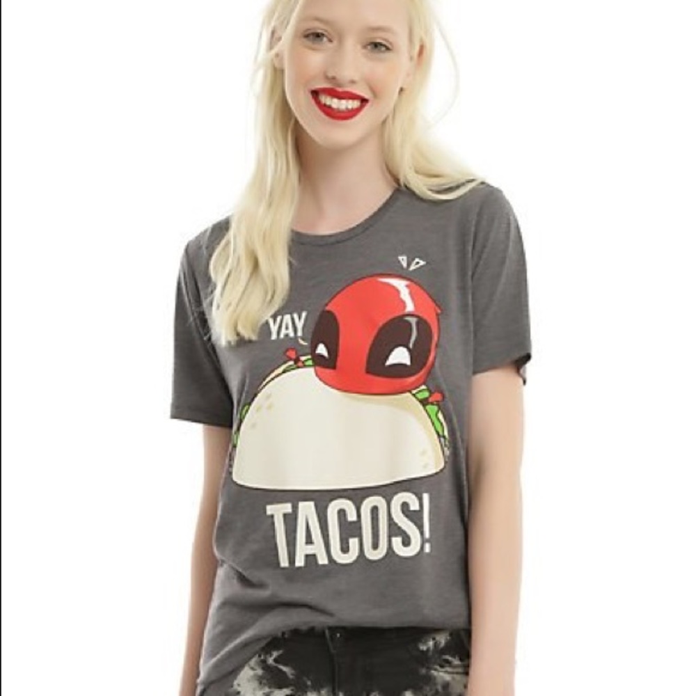 Deadpool yay tacos tee